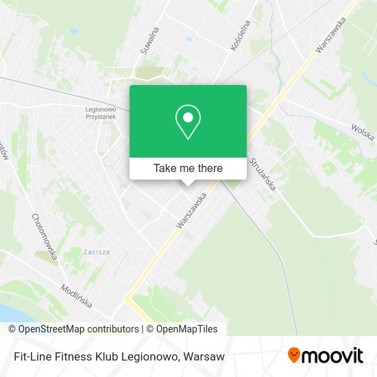 Fit-Line Fitness Klub Legionowo map