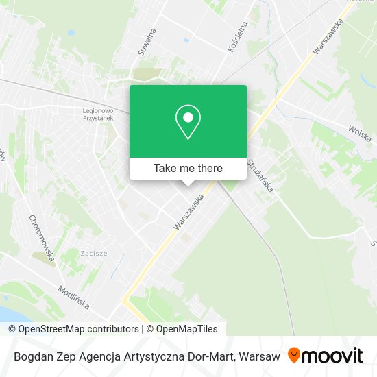 Bogdan Zep Agencja Artystyczna Dor-Mart map