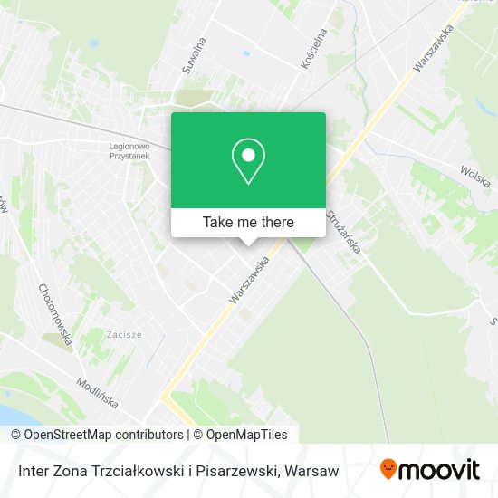 Inter Zona Trzciałkowski i Pisarzewski map