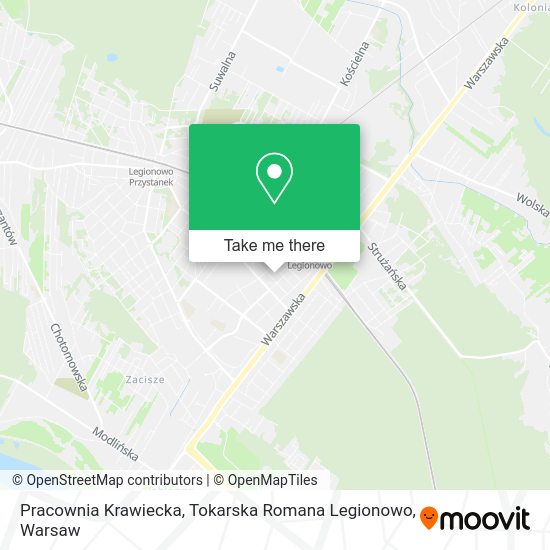 Карта Pracownia Krawiecka, Tokarska Romana Legionowo