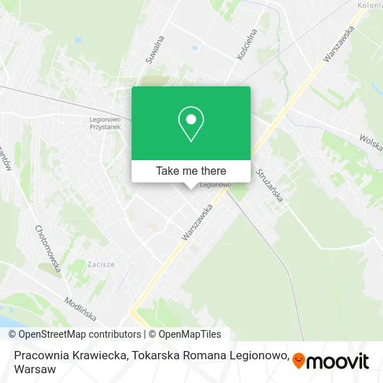 Pracownia Krawiecka, Tokarska Romana Legionowo map