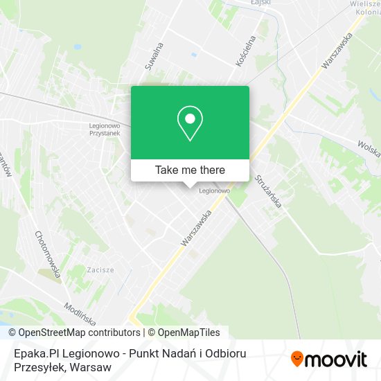 Epaka.Pl Legionowo - Punkt Nadań i Odbioru Przesyłek map