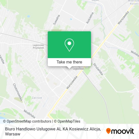 Biuro Handlowo Usługowe AL KA Kosiewicz Alicja map