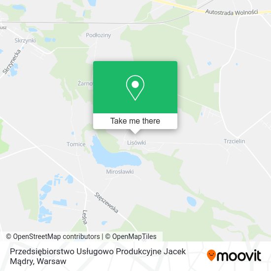 Przedsiębiorstwo Usługowo Produkcyjne Jacek Mądry map