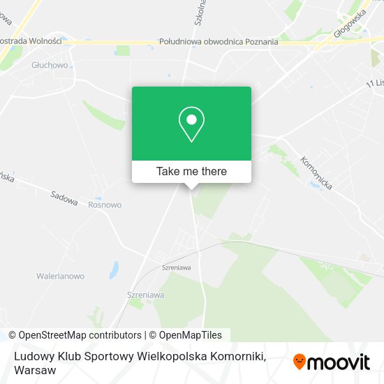 Карта Ludowy Klub Sportowy Wielkopolska Komorniki