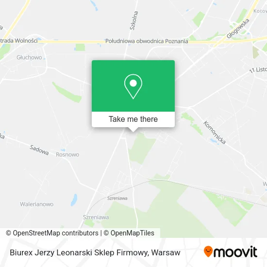 Карта Biurex Jerzy Leonarski Sklep Firmowy