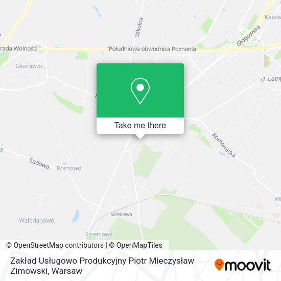 Zakład Usługowo Produkcyjny Piotr Mieczysław Zimowski map