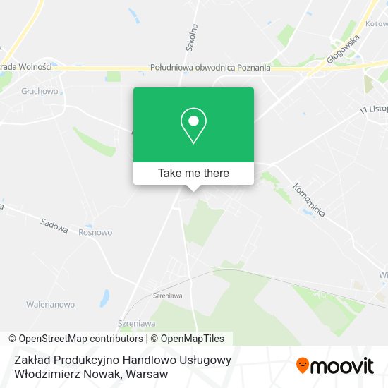 Zakład Produkcyjno Handlowo Usługowy Włodzimierz Nowak map