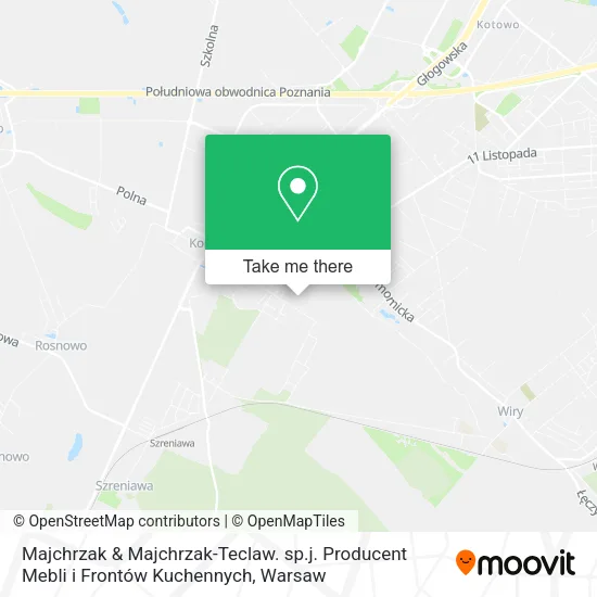 Карта Majchrzak & Majchrzak-Teclaw. sp.j. Producent Mebli i Frontów Kuchennych