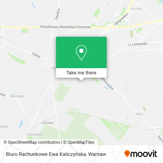 Карта Biuro Rachunkowe Ewa Kaliczyńska