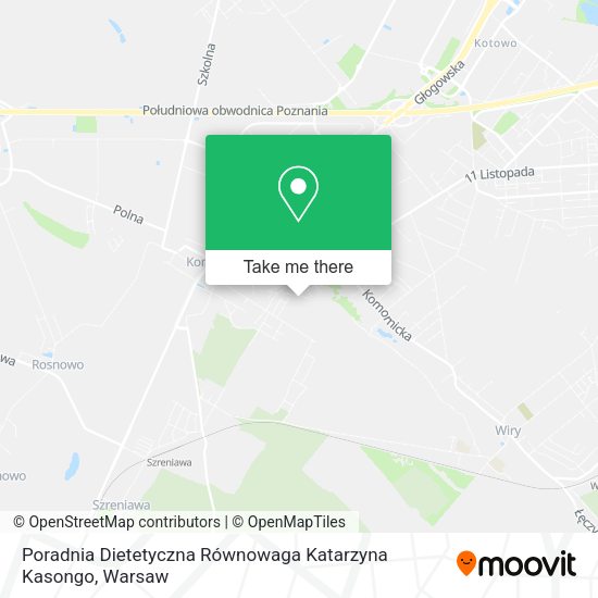 Poradnia Dietetyczna Równowaga Katarzyna Kasongo map