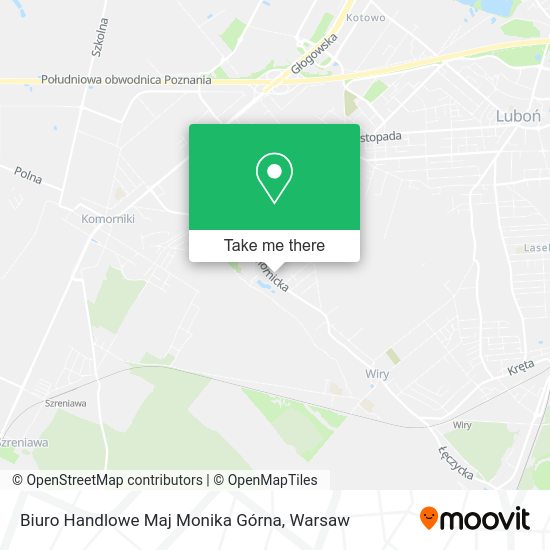 Biuro Handlowe Maj Monika Górna map