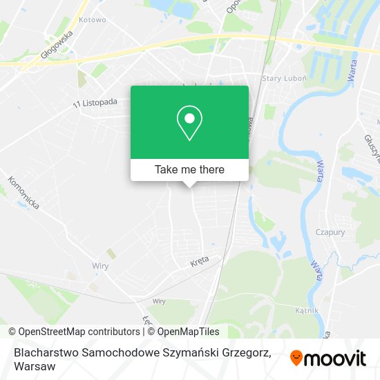 Blacharstwo Samochodowe Szymański Grzegorz map