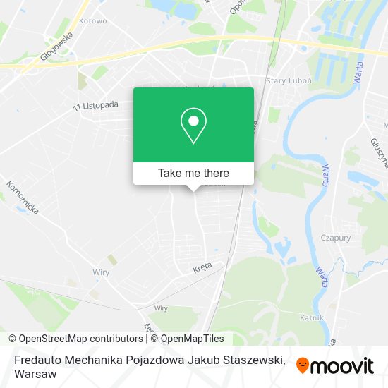 Fredauto Mechanika Pojazdowa Jakub Staszewski map