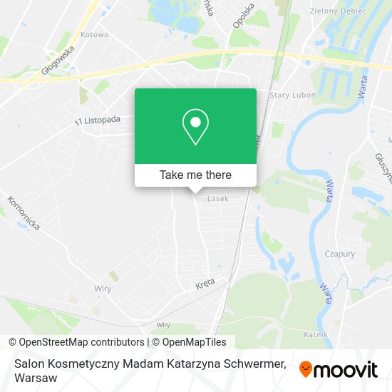 Карта Salon Kosmetyczny Madam Katarzyna Schwermer