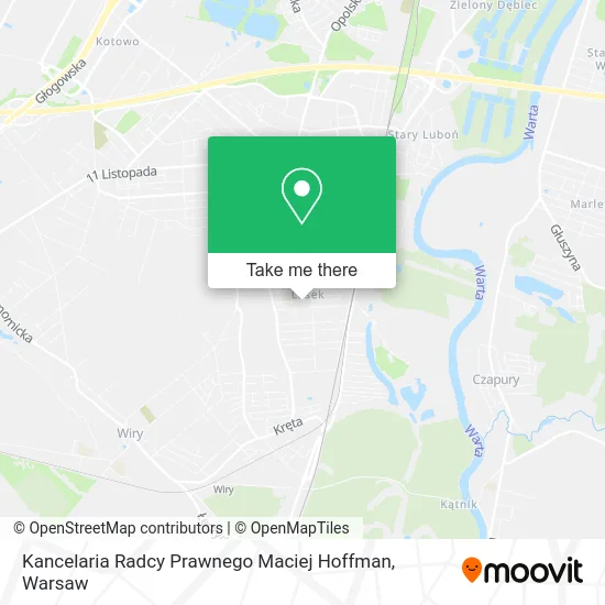 Kancelaria Radcy Prawnego Maciej Hoffman map