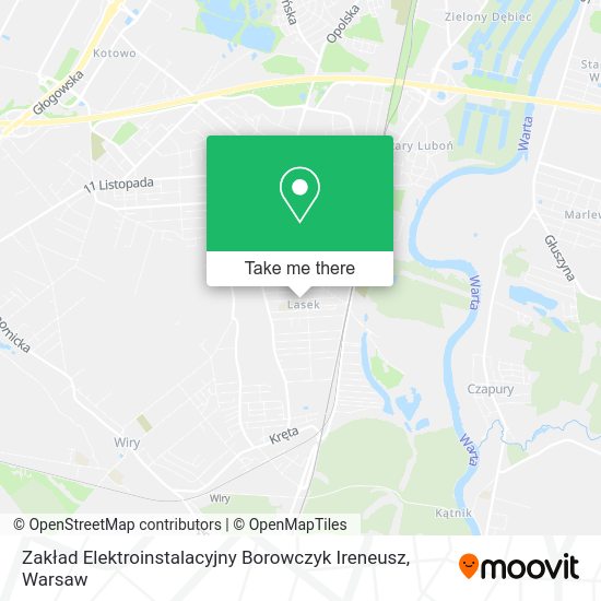 Zakład Elektroinstalacyjny Borowczyk Ireneusz map