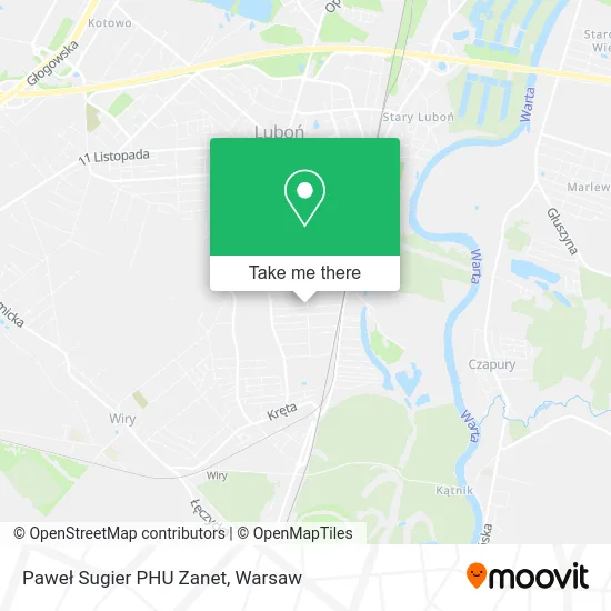 Карта Paweł Sugier PHU Zanet