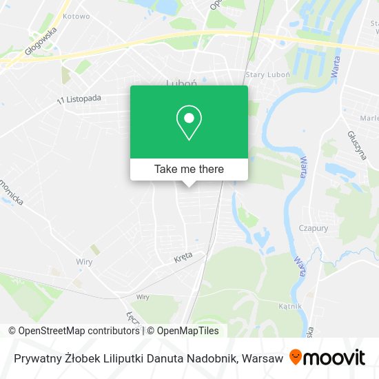 Prywatny Żłobek Liliputki Danuta Nadobnik map