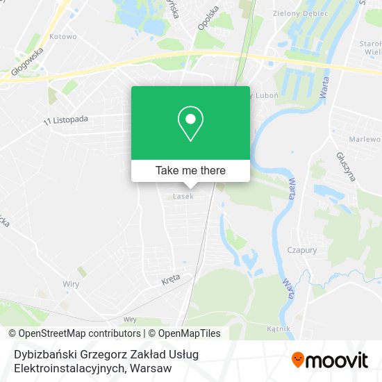 Dybizbański Grzegorz Zakład Usług Elektroinstalacyjnych map