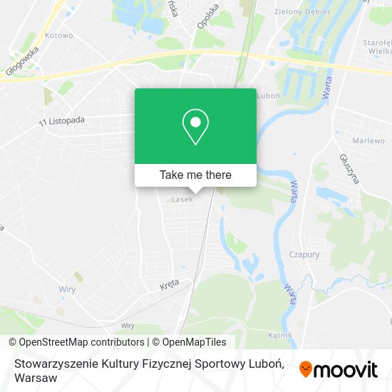 Stowarzyszenie Kultury Fizycznej Sportowy Luboń map