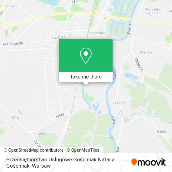 Przedsiębiorstwo Usługowe Gościniak Natalia Gościniak map