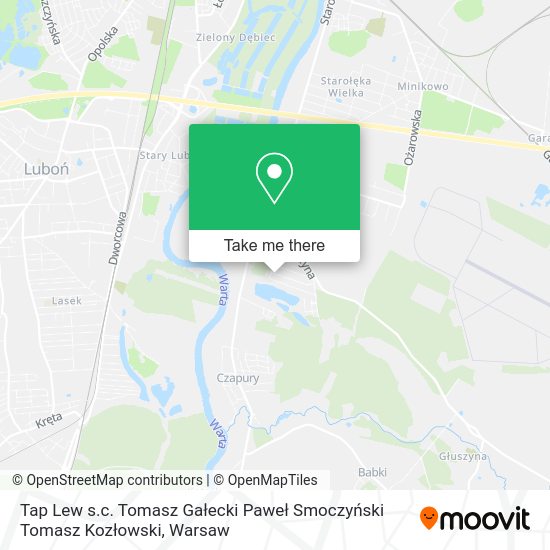 Tap Lew s.c. Tomasz Gałecki Paweł Smoczyński Tomasz Kozłowski map