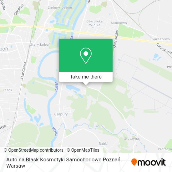 Auto na Blask Kosmetyki Samochodowe Poznań map