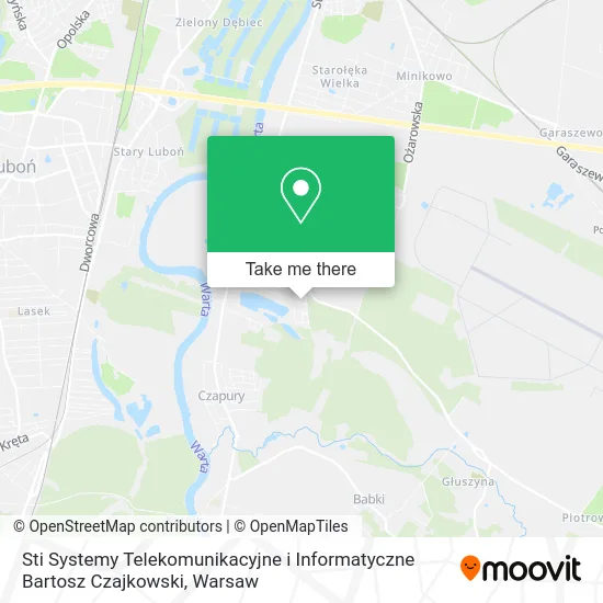 Карта Sti Systemy Telekomunikacyjne i Informatyczne Bartosz Czajkowski