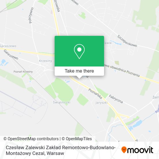 Czesław Zalewski Zakład Remontowo-Budowlano- Montażowy Cezal map