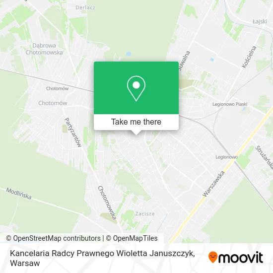 Карта Kancelaria Radcy Prawnego Wioletta Januszczyk