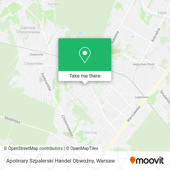 Apolinary Szpalerski Handel Obwoźny map