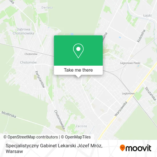 Specjalistyczny Gabinet Lekarski Józef Mróz map