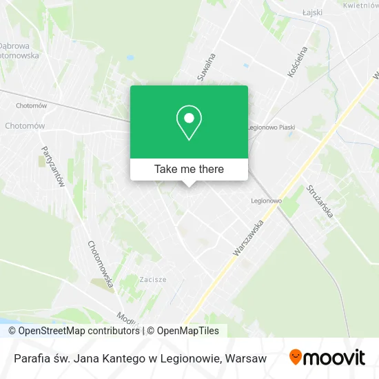 Карта Parafia św. Jana Kantego w Legionowie