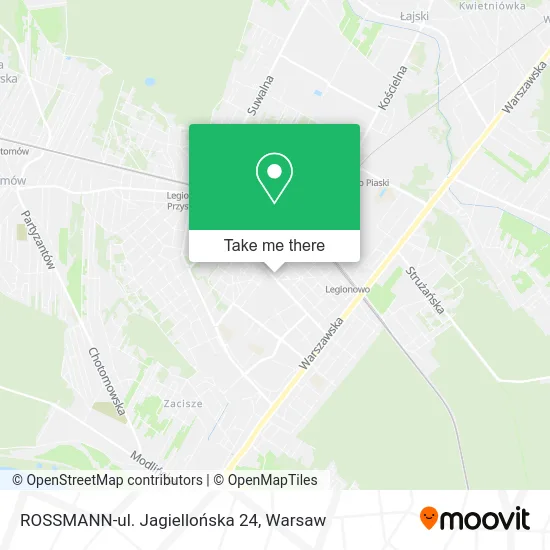 Карта ROSSMANN-ul. Jagiellońska 24