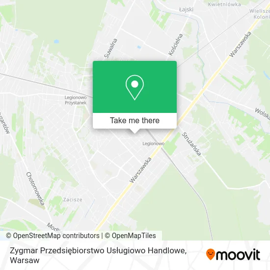Карта Zygmar Przedsiębiorstwo Usługiowo Handlowe