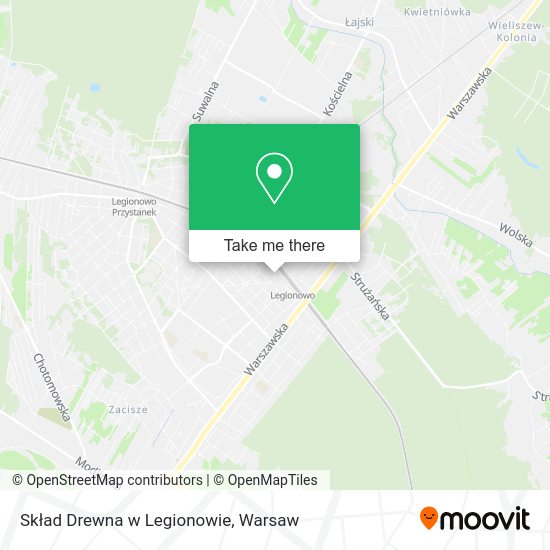 Skład Drewna w Legionowie map