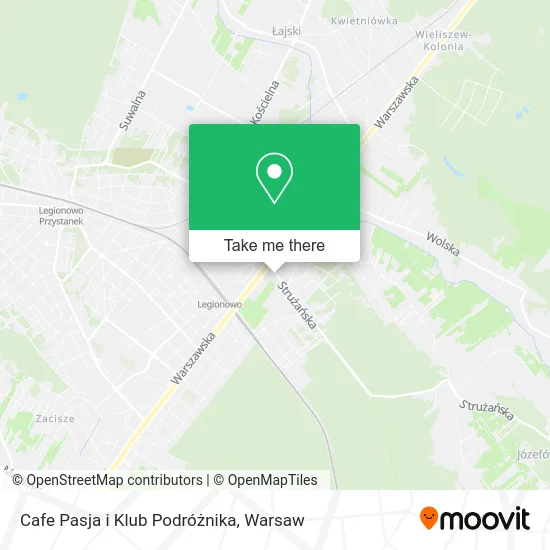 Cafe Pasja i Klub Podróżnika map