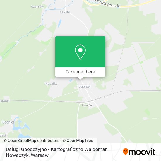 Usługi Geodezyjno - Kartograficzne Waldemar Nowaczyk map