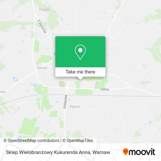 Sklep Wielobranżowy Kukurenda Anna map