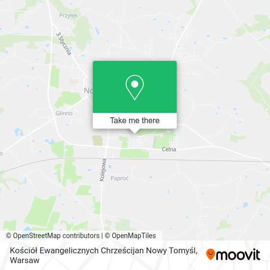 Kościół Ewangelicznych Chrześcijan Nowy Tomyśl map