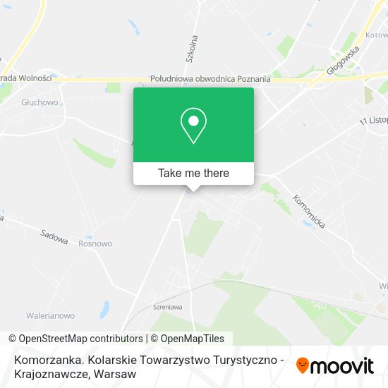 Komorzanka. Kolarskie Towarzystwo Turystyczno - Krajoznawcze map