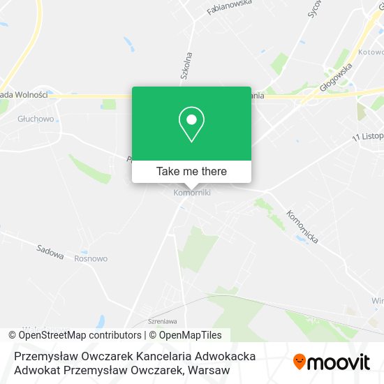 Przemysław Owczarek Kancelaria Adwokacka Adwokat Przemysław Owczarek map