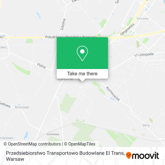 Przedsiebiorstwo Transportowo Budowlane El Trans map