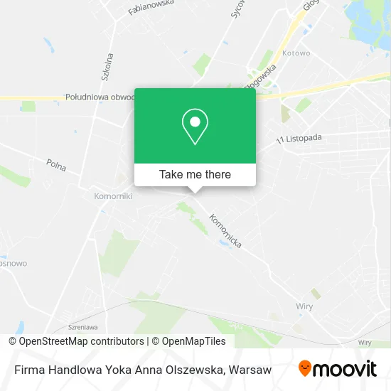 Карта Firma Handlowa Yoka Anna Olszewska