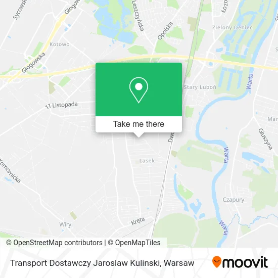 Transport Dostawczy Jaroslaw Kulinski map