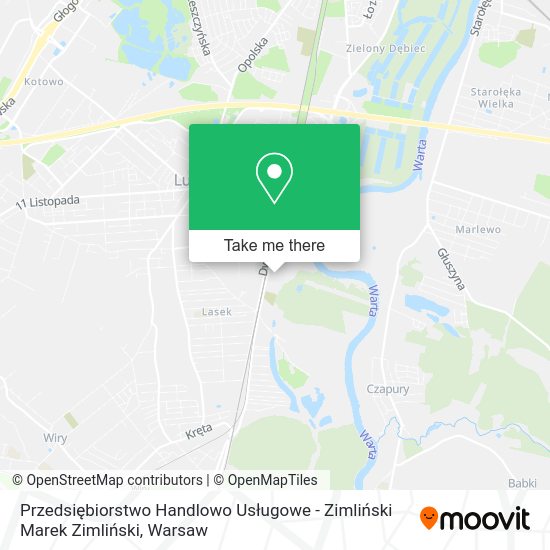 Przedsiębiorstwo Handlowo Usługowe - Zimliński Marek Zimliński map