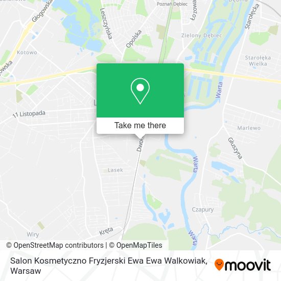 Карта Salon Kosmetyczno Fryzjerski Ewa Ewa Walkowiak