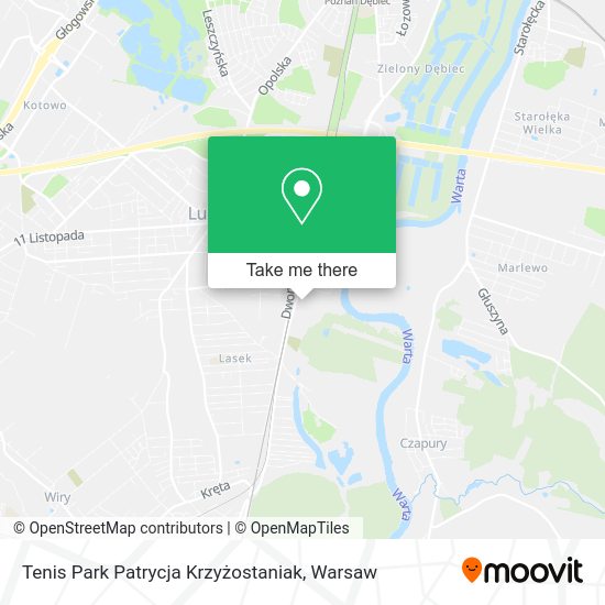 Tenis Park Patrycja Krzyżostaniak map