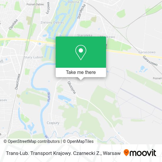 Trans-Lub. Transport Krajowy. Czarnecki Z. map